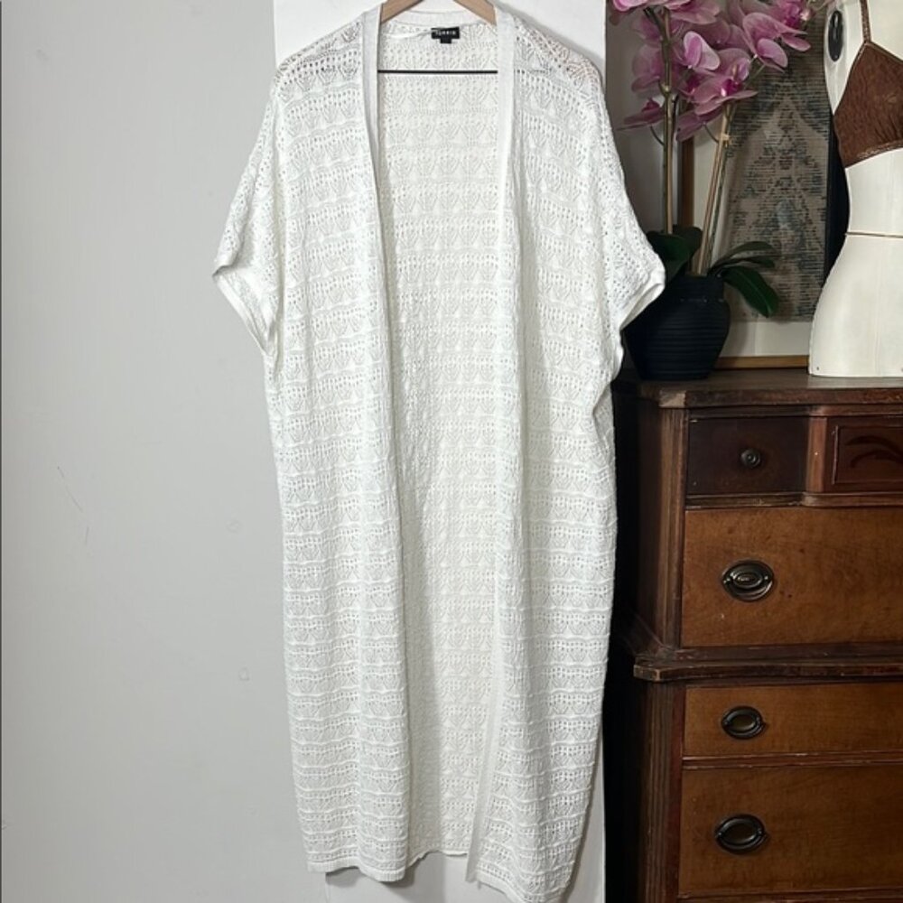 Torrid Ivory Knit Cardigan